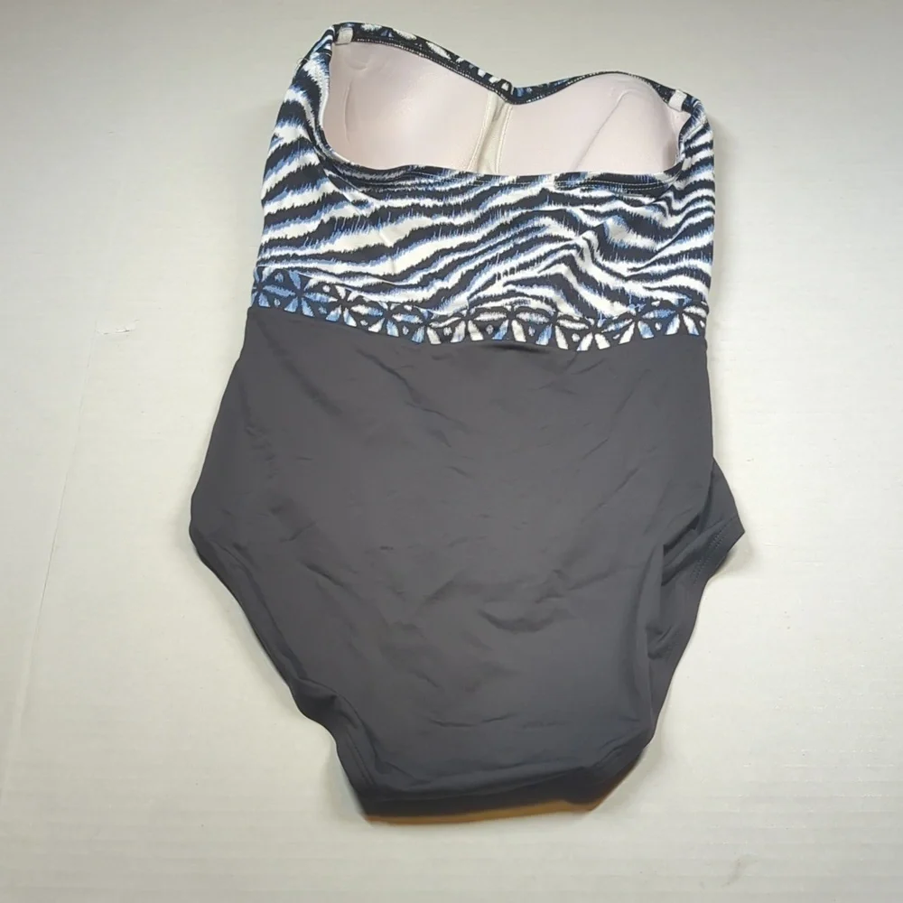 Tommy Bahama Zanzibar Bandeau One Piece Swimsuit Size 4